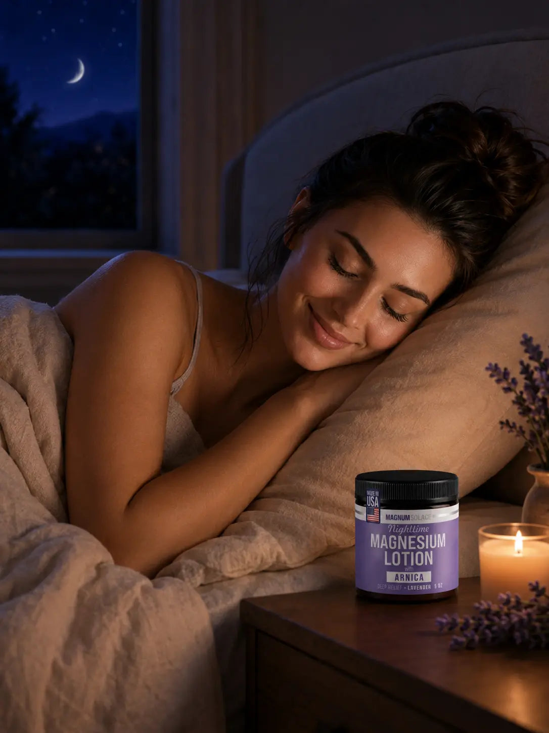 Nighttime Magnesium Body Care Bundle – Lavender Arnica Lotion, Citrus Tallow Lotion & Unscented Magnesium Cream – 3 Piece Set