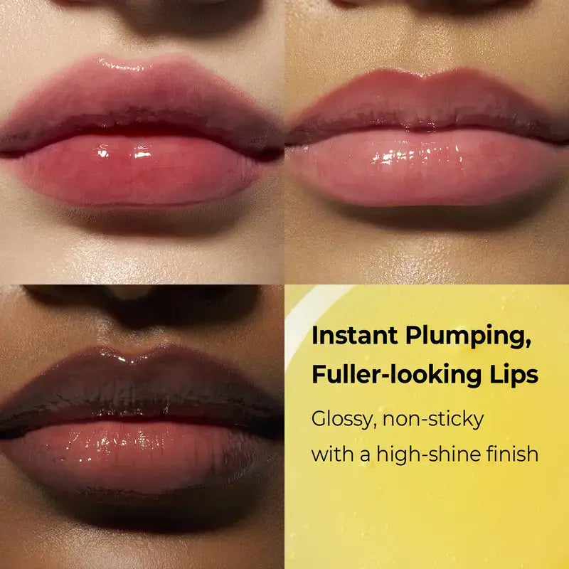 Spicy Lipgloss Plumper - High-Shine Makeup Enhancer for Fuller-Looking Lips, Smooth Non-Sticky Glossy Finish